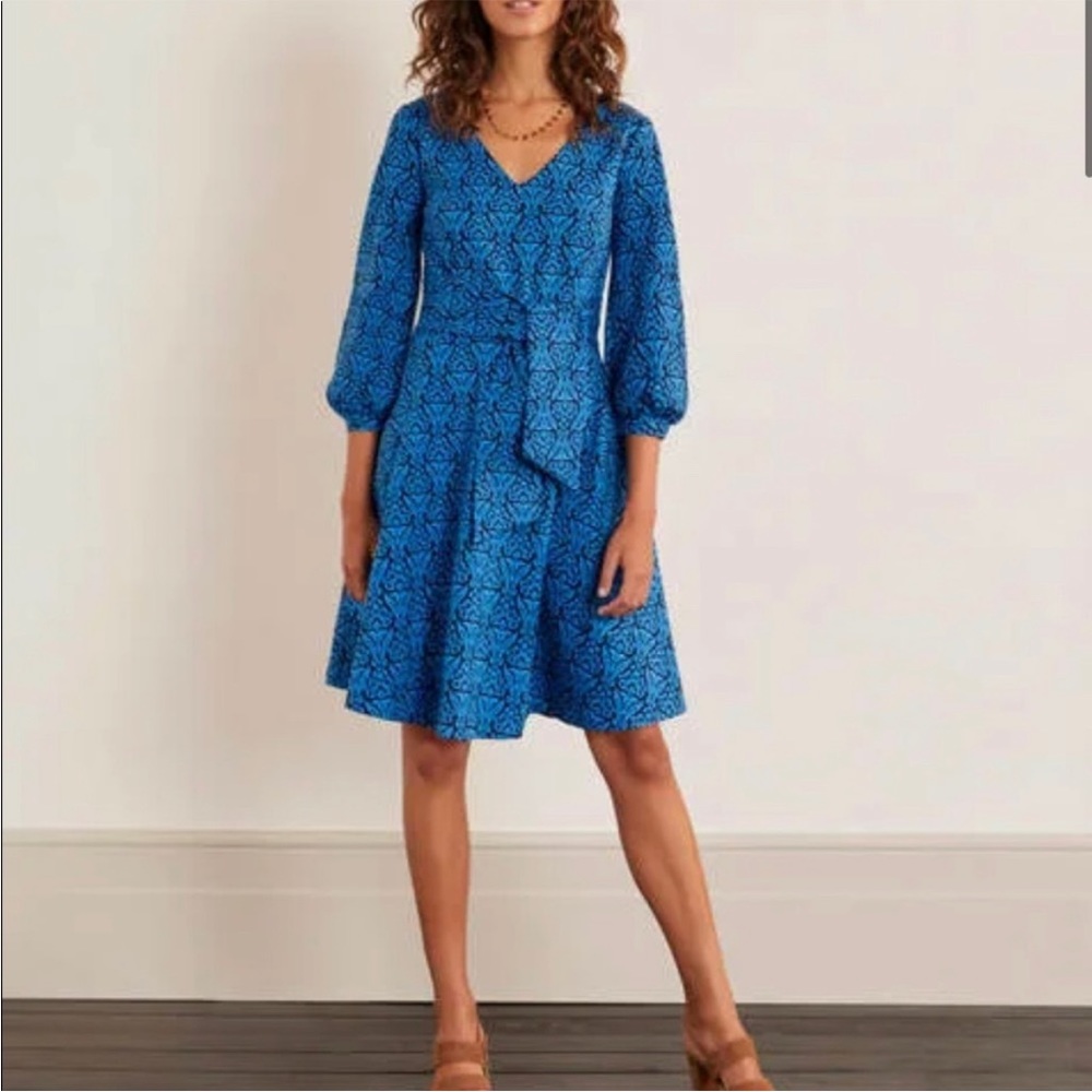 Boden Benedicta Belted Ponte Dress Size 10R